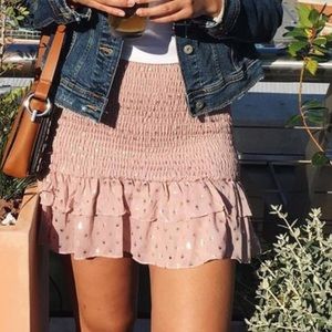 Market Miami Pink and Gold Skirt